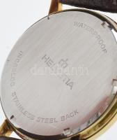 Helvetia kézio felhúzós férfi karóra, szép állapotban, hibátlan számlappal, eredeti dobozában. bőr s...