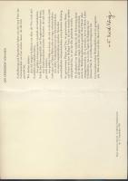 1983 Kardinal Franz König (1905–2004) aláírása II. János Pál pápás emléklapon