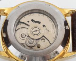 Imperial Geneve automata férfi karóra, szép állapotban, hibátlan számlappal, bőr szíjjal 37 mm