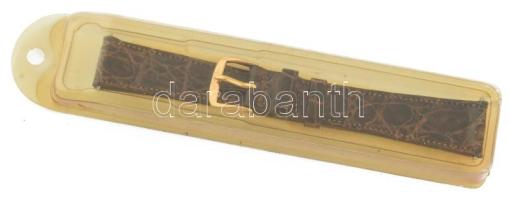 Longines krokodilbőr óraszíj, új állapotban, dobozában 18 mm