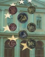 Svédország 2003. 1c,2c,5c,10c,20c,50c,1€,2€ próbaveretek, szettben, díszkiadásban T:BU
