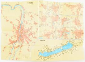 cca 1980 Magyarország vasúti térképe 42x37 cm Hajtva