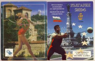 Bulgária 2004. 1c,2c,5c,10c,20c,50c,1€,2€ próbaveretek, szettben, díszkiadásban ...