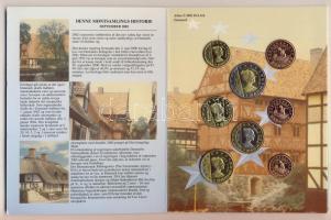 Dánia 2002. 1c,2c,5c,10c,20c,50c,1€,2€ próbaveretek, szettben, díszkiadásban T:BU