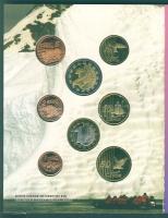 Grönland 2004. 1c,2c,5c,10c,20c,50c,1€,2€ próbaveretek, szettben, díszkiadásban ...