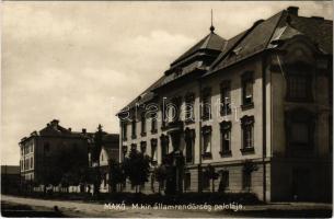 1934 Makó, M. kir. államrendőrség palotája. Knopfmarcher J. Felvétele