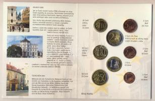 Csehország 2004. 1c,2c,5c,10c,20c,50c,1€,2€ próbaveretek, szettben, díszkiadásban T:BU Csak 14.000db!