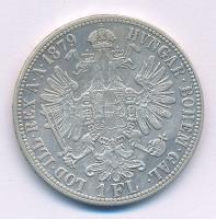 Ausztria 1879. 1Fl Ag "Ferenc József" T:VF Austria 1879. 1 Florin Ag "Franz Joseph&qu...