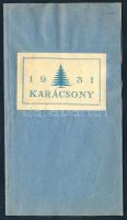 1931 Új Idők Karácsonyi prospektus és árjegyzék, 24 p.