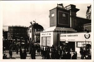 1940 Budapest XIV. Nemzetközi Vásár, Posta és telefon tanácsadás, Nikotex, Színházi Magazin pavilonok + So. Stpl