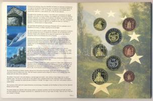 Andorra 2003. 1c,2c,5c,10c,20c,50c,1€,2€ próbaveretek, szettben, díszkiadásban T:BU Csak 16.000db!