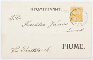 1908 A Fiumei Áll. Tisztviselők Egyesülete és a Fiumei Tanári Kör Szabady Lyceumának meghívója