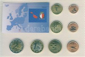 Málta 2003. 1c,2c,5c,10c,20c,50c,1€,2€ próbaveretek, kereskedői szettben T:BU