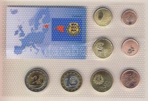 Észtország 2006. 1c,2c,5c,10c,20c,50c,1€,2€ próbaveretek, kereskedői szettben T:...