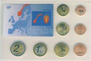 Norvégia 2004. 1c,2c,5c,10c,20c,50c,1&#8364;,2&#8364; próbaveretek, kereskedői szettben T:BU