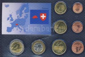 Svájc 2003. 1c,2c,5c,10c,20c,50c,1€,2€ próbaveretek, kereskedői szettben T:BU