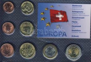 Svájc 2003. 1c,2c,5c,10c,20c,50c,1€,2€ próbaveretek, kereskedői szettben T:BU