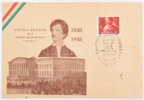 1948 Tildy Zoltán (1889-1961) köztársasági elnök és mások aláírása egy "Petőfi Sándor és a Nemz...