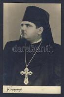 ~1940 Rozgonyi fotóművész által készített fénykép Ortodox főpapról