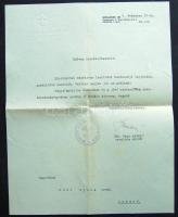 1939 Dr. Papp Antal a Magyar Cserkésszövetség országos elnökének üdvözlő levele