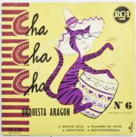 Orquesta Aragon - Cha Cha Cha - Noche Azul, Vinyl, 7, 45 RPM, EP kislemez, Franciaország 1955 (VG+, a tok enyhén sérült)