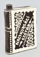 Kántor Sándor Karcag kerámia butella, jelzéssel, kis kopással, m: 15 cm