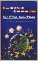 Európai Unió 1999-2002. 1c, 2c, 5c 3x12klf db, Euró-zóna pénzei szettben T:BU,1