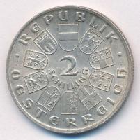 Ausztria 1928. 2Sch Ag "100 éve halt meg Schubert" T:XF patina Austria 1928. 2 Schilling A...