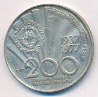 Jugoszlávia 1977. 200D Ag "Tito 85. születésnapja" T:AU patina Yugoslavia 1977. 200 Dinara...