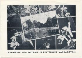 Vácrátót, A Magyar Tudományos Akadémia Botanikai Kutató Intézetének Botanikus kertjének reklámlapja / Hungarian Botanical garden advertisement (non PC)