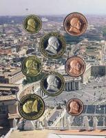 Vatikán 2005. 1c,2c,5c,10c,20c,50c,1€,2€ "XVI. Benedek pápa" próbavere...