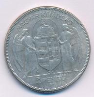 1930. 5P Ag "Horthy jobbra" T:F Adamo P8