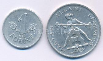 1946. 1Ft Al "Kossuth-címer" + 1948. "Budapest Nemzetközi Vásár" kétoldalas Al e...