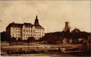 Győr, Püspökvár a Papneveldével, photo. Knopfmarcher J. felvétele