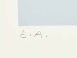 Halász Szabó Sándor (1920-1997): Absztrakt formák. Szitanyomat, papír, jelzett, művészpéldány E.A. j...