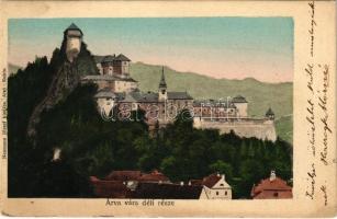 1907 Árvaváralja, Oravsky Podzámok; Vár déli része. Neumann József kiadása / castle (Rb)