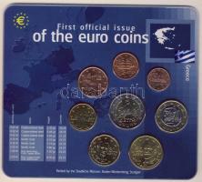 Görögország 2002. 1c-2€ 8klf db, szettben T:1