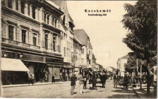 1934 Kecskemét, Szabadság tér. Szél Nándor üzlete. Kiadja Fekete Gyula könyv- és papírkereskedő