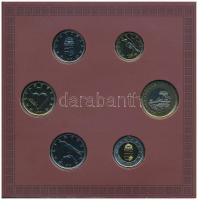 2015. 5Ft-200Ft (6xklf) "Országgyűlés" forgalmi sor dísztokban T:BU belső tokon a ragasztá...