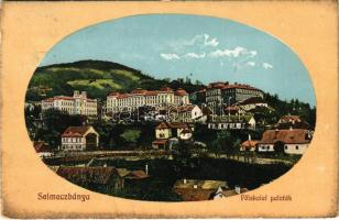 1913 Selmecbánya, Schemnitz, Banská Stiavnica; Főiskolai paloták. Grohmann kiadása / college palaces, school (gyűrődések / creases)