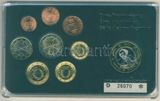 Málta 2008. 1c-2€ 8klf db + 2003. 1€ próbaveret kereskedői szettben T:1 Limitált...