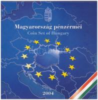 2004. 1Ft-100Ft (8xklf) forgalmi sor szettben, benne 2004. 50Ft Magyarország az EU tagja forgalmi emlékérme T:BU Adamo FO38