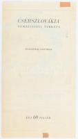 1938 Csehszlovákia néprajzi térképe, 1:2 000 000, irredenta felirattal a hátoldalán, Bp., Soits Györ...