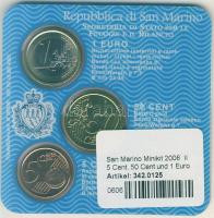San Marino 2006. 5c, 50c, 1€ szettben T:1