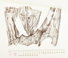 Rényi Krisztina (1956-) és Pirk László (1953-) litográfiáival kiadott falinaptár az 1989-es évre. Mi...