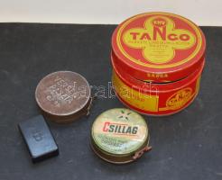 4db különféle bútor és cipős pasztás doboz a hatvanas évekből