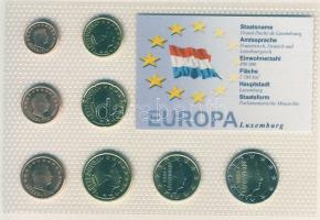 Luxemburg 2006. 1c-2€ 8klf db, kereskedői szettben T:1