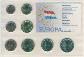 Luxemburg 2005. 1c-2€ 8klf db, kereskedői szettben T:1