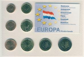 Hollandia 2005. 1c-2€ 8klf db, kereskedői szettben T:1