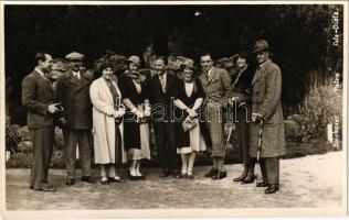 1933 Tátrafüred, Ótátrafüred, Altschmecks, Stary Smokovec (Tátra, Magas-Tátra, Vysoké Tatry); szálloda vendégek / hotel guests. Foto Dietz photo